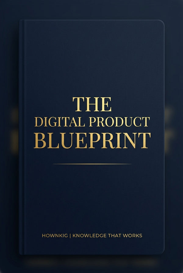 The Digital Product Blueprint - eBook Cover